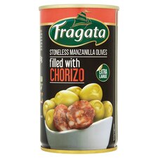 Fragata Chorizo Stuffed Green Olives 350G