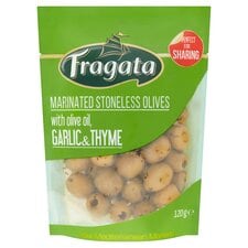 Fragata Marinated Stoneless Olives with Olive Oil, Garlic & Thyme 120g