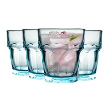 Bormioli Rocco Rock Bar Lounge Water Glasses - 270ml - Blue - Pack of 4