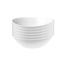 Bormioli Rocco Prometo Glass Serving Bowls - 15cm - White - Pack of 6