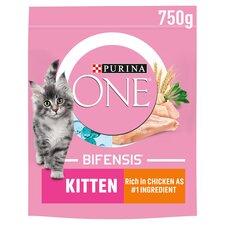 Purina One Kitten Dry Cat Food Chicken 750G