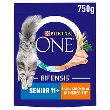 Purina One Senior 11+ Cat Food Chicken 750G