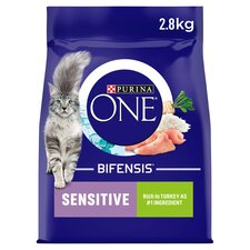 Purina One Sensitive Dry Cat Food Turkey 2.8Kg