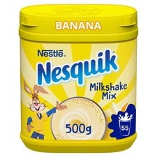 Nesquik Banana Flavoured Milkshake Powder Tub 500g