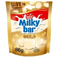 Milkybar Gold Caramel Flavour White Chocolate Sharing Bag 86g