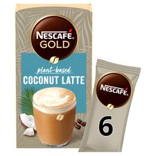 Nescafe Gold Plant-Based Coconut Latte Coffee Sachets 6x16g