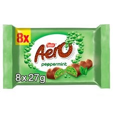 Aero Peppermint Milk Chocolate Bubble Bars 8 x 27g