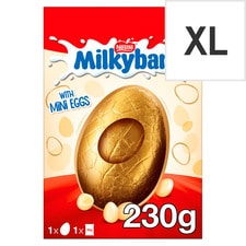 Milkybar White Chocolate Easter Egg with Mini Eggs 230g