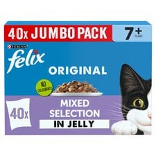 Felix Original Senior Mixed Selection In Jelly cat food 40x85g