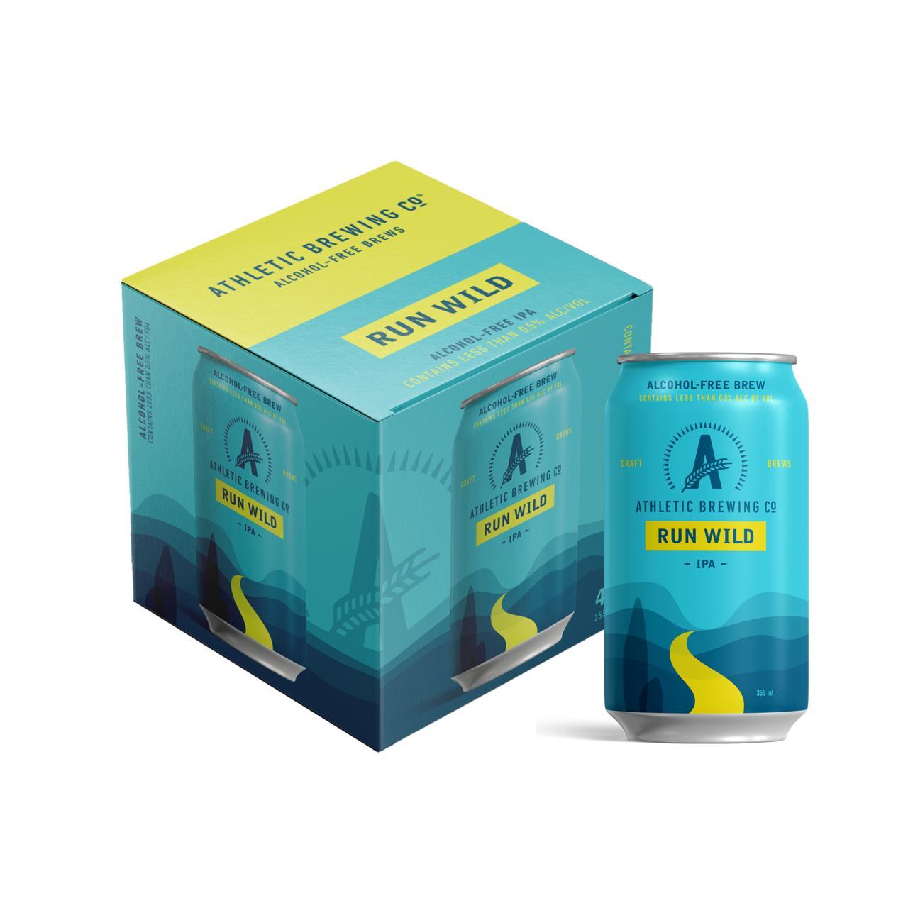 Athletic Brewing Co Run Wild IPA Alcohol Free