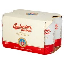 Budweiser Budvar Original 6X330ml Cans