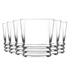 LAV Elegan Whisky Glasses - 315ml - Clear - Pack of 6