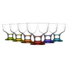 LAV Destina Glass Ice Cream Bowls - 285ml - Multicolour - Pack of 6