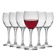 LAV Venue Red Wine Glasses - 340ml - Clear - Pack of 6