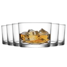 LAV Bodega Whisky Glasses - 240ml - Clear - Pack of 6