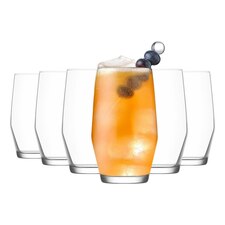 LAV Ella Highball Glasses - 495ml - Clear - Pack of 6