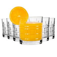 LAV Brit Whiskey Glasses - 325ml - Clear - Pack of 6