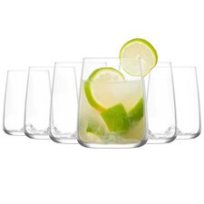 LAV Terra Highball Glasses - 590ml - Clear - Pack of 6