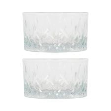 LAV Odin Glass Snack Bowls - 9.5cm - Pack of 2