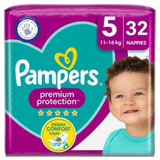 Pampers Premium Protection Size 5 32 Nappies