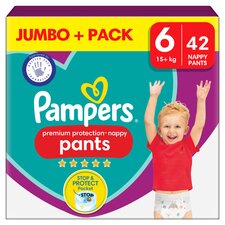 Pampers Premium Protection 42 Nappy Pants Size 6