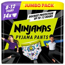 Pampers Ninjamas Pyjama Pants 8-12 Years 14 Pack