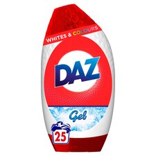 Daz Washing Liquid Gel Whites & Colours 25 washes 875ml