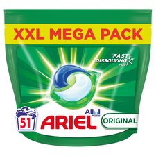 Ariel All in 1 Washing Pods Original 51 Washes 974.1g