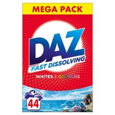 Daz Washing Powder Whites & Colours 44 washes 2200g