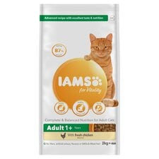 Iams Adult 1+ Cat Food With Fresh Chicken 2Kg