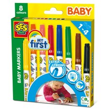 SES Creative My First Baby Markers 8 Colours