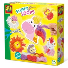 SES Creative Fluffy Loops Soft Yarn Animals