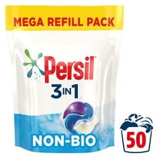 Persil 3 In1 Non Bio Laundry Washing Capsules 50 Washes 1.350kg