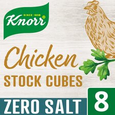 Knorr Chicken Stock Cubes Zero Salt 8x9g