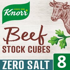 Knorr Beef Stock Cubes Zero Salt 8x9g