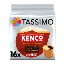 Tassimo Kenco Colombian Coffee Pods X16 136G