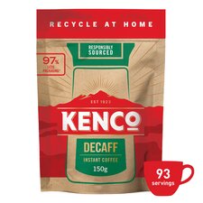 Kenco Decaf Paper Refill Instant Coffee 150G 