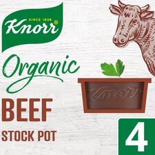 Knorr Organic Beef Stock Pot 4x26g