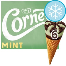 Cornetto Mint Ice Cream Cones 6x90ml