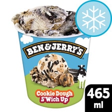 Ben & Jerry's Cookie Dough S'wich Up Vanilla Ice Cream Tub 465 ml