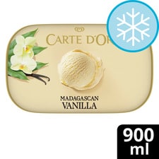 Carte D'or Madagascan Vanilla Ice Cream Tub 900ml