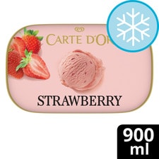 Carte D'or Strawberry Ice Cream Tub 900ml