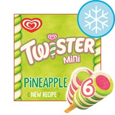 Wall's Twister Mini Pineapple Ice Cream Lollies 6x50ml