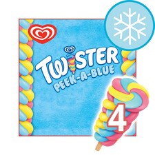 Wall's Twister Peek-A-Blue Ice Lollies 4x70ml