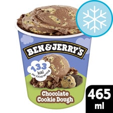 Ben & Jerry's Lighten Up Chocolate Cookie Dough Ice Cream Tub 465ml