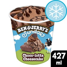 Ben & Jerry's Sundae Choco-Lotta Cheesecake Ice Cream Tub 427ml