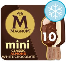 Magnum Mini Classic, Almond & White Chocolate Ice Cream sticks 10x55ml