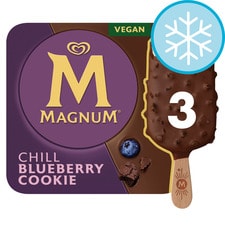 Magnum Chill Chocolate, Blueberry Cookies Ice Cream Sticks 3x90ml