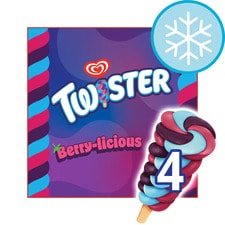 Wall's Twister Berrylicious Ice Lollies 4x70ml