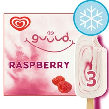 Guuud Raspberry Greek Style Yoghurt Ice Cream Sticks 3x70ml